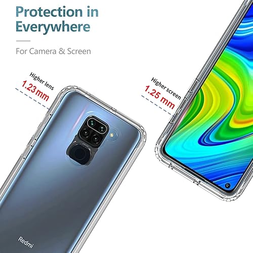 Miniatura 2 de Zoeirc Funda para Redmi Note 9para Redmi 10X 4G M2003J15SC con protector de pantalla de vidrio templado, suave 360 cuerpo completo a prueba