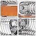 SOCKIR Headlight Assembly Set Compatible with 2008-2010 Ford F-250 F-350 F-450 F-550 Super Duty OE Style Headlamp Replacement Passenger and Driver Side (Chrome Housing with Amber Reflector)