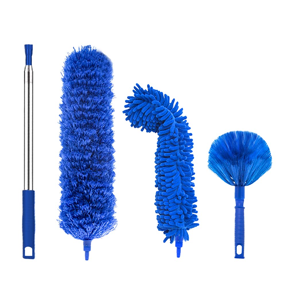 Microfiber Duster, Feather Duster with 100 Inch Telescoping Extension