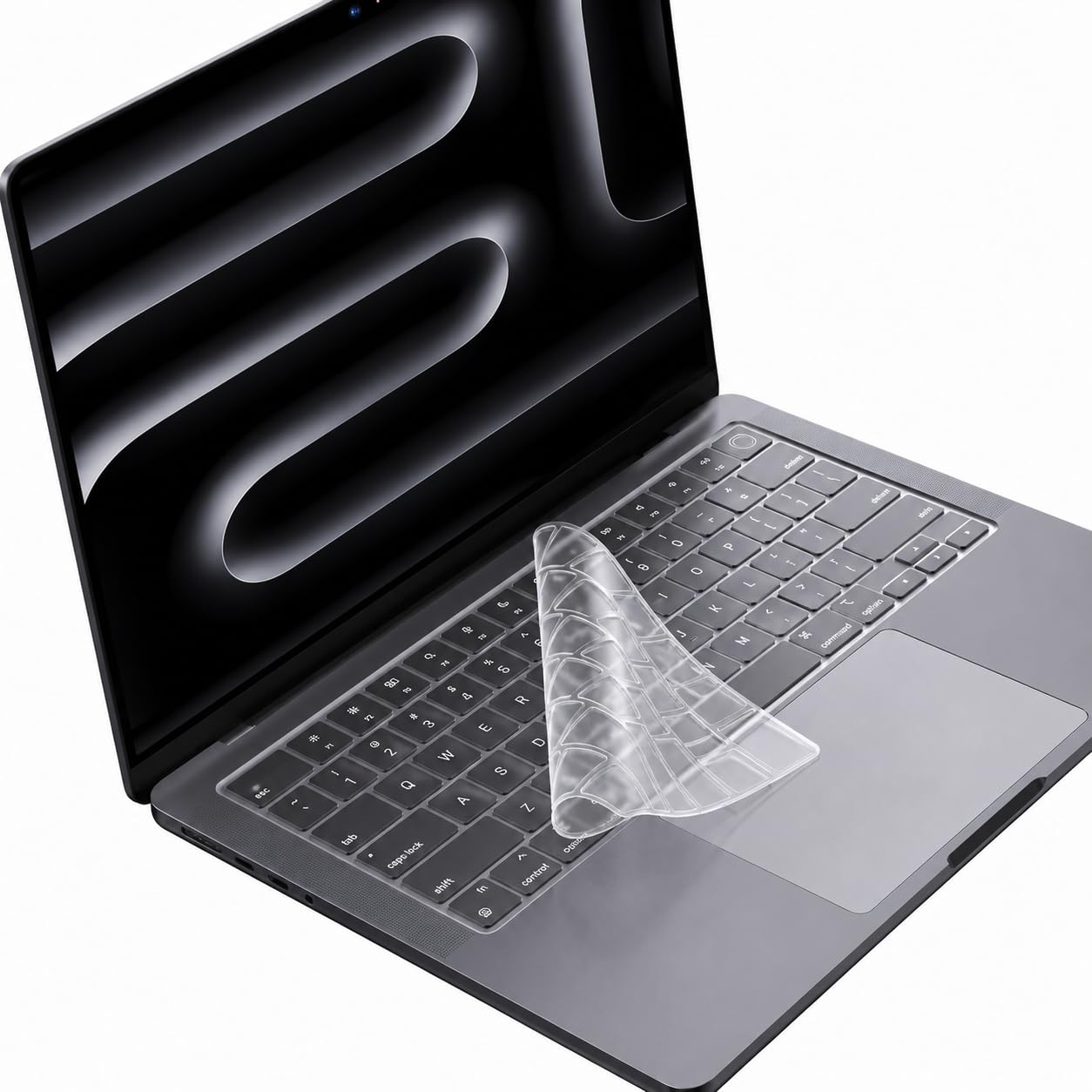 Meyaar J314 Keyboard Protector for MacBook Air 13.6”/15”, MacBook Pro 14”/16” M1 Pro to M5, MacBook Neo 13” A3404, US Layout (Clear, for MacBook Air 13.6”/15” & Pro 14”/16” & Neo 13)-image-43