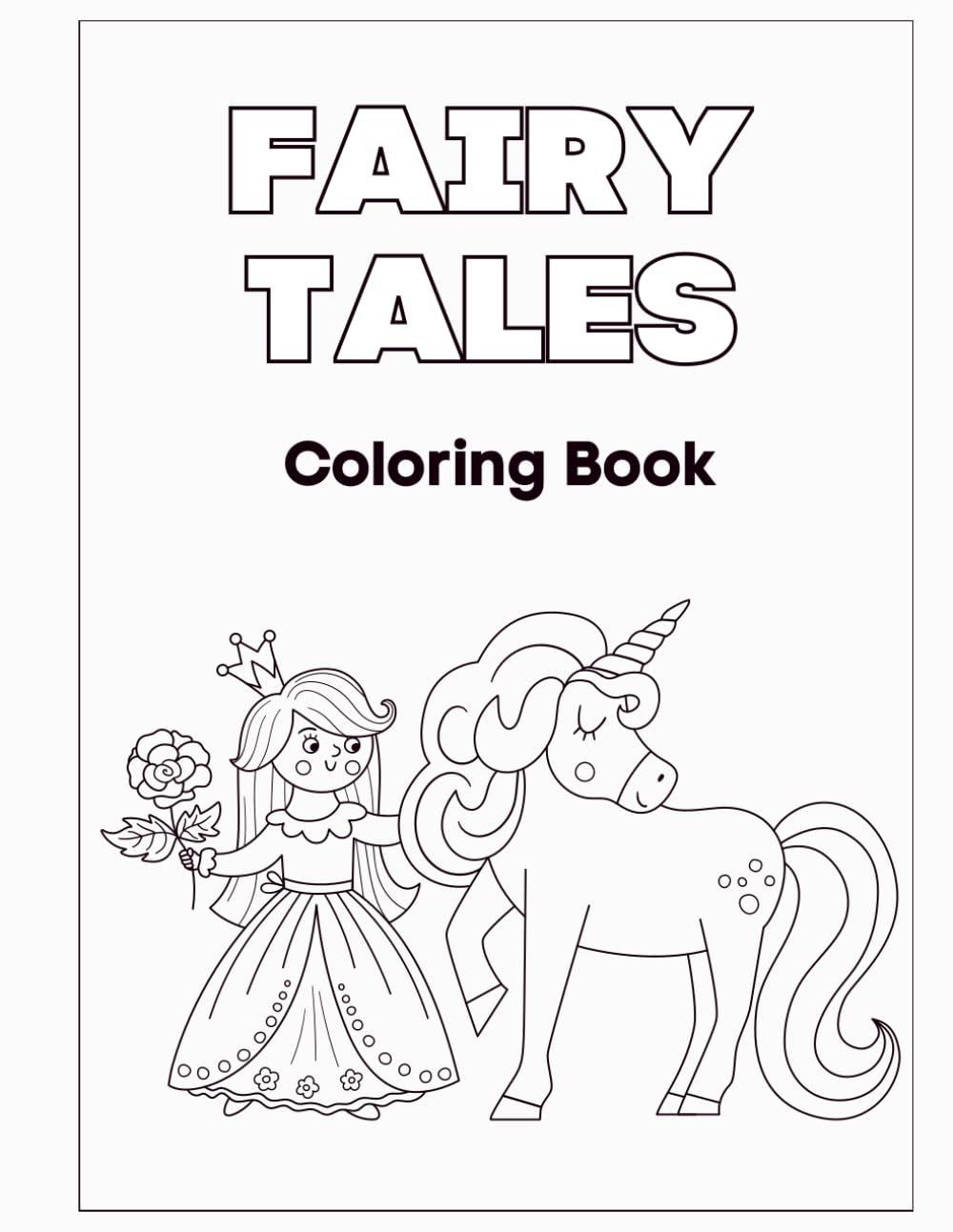 Coloring book: Magical Princesses, Castles, Dragons and More