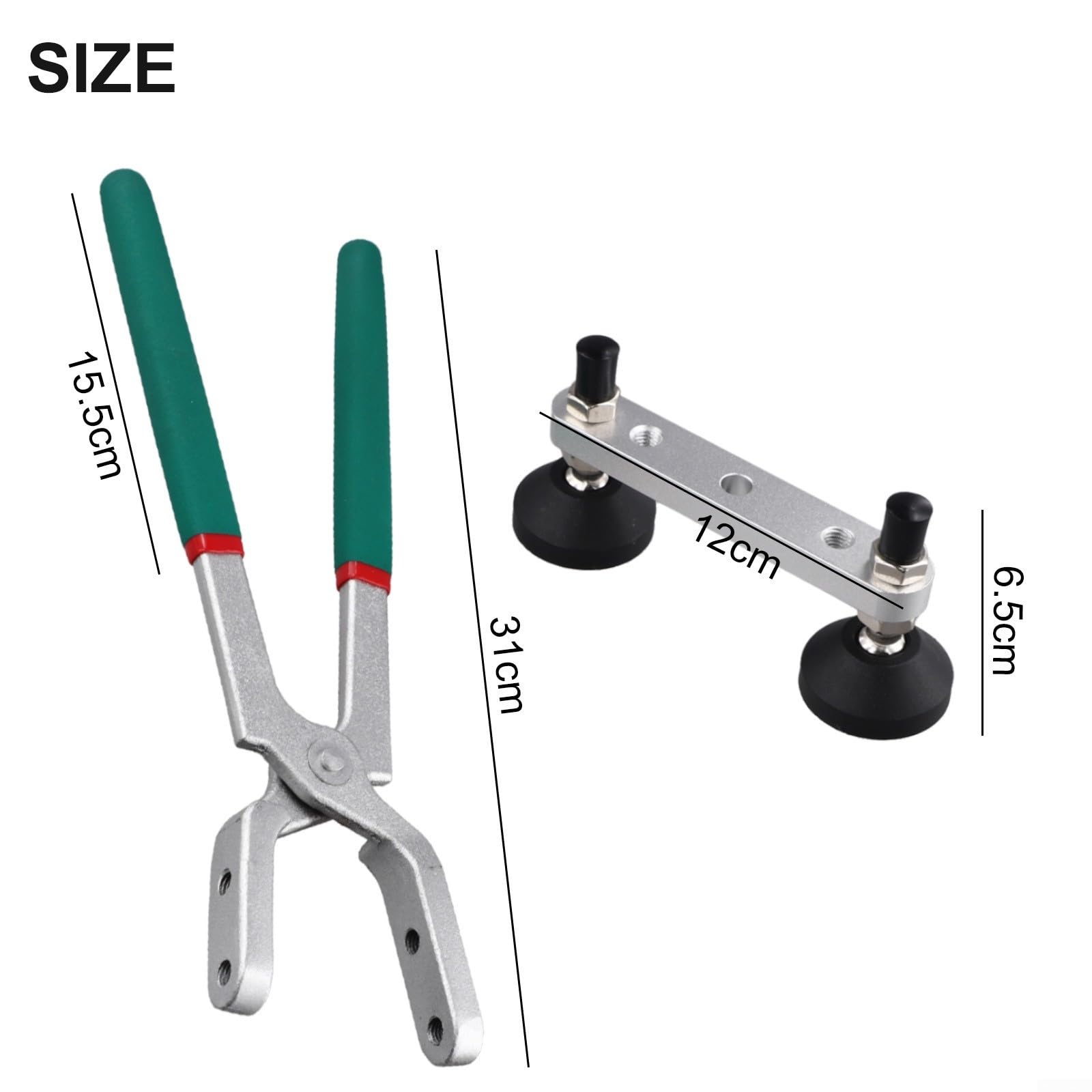 Kit d'outils de réparation de bosses sans peinture, avec pince pour bords de portières de voiture, pince de réparation de bosses en métal de 33 cm, pour restauration de forme de panneau de carrosserie