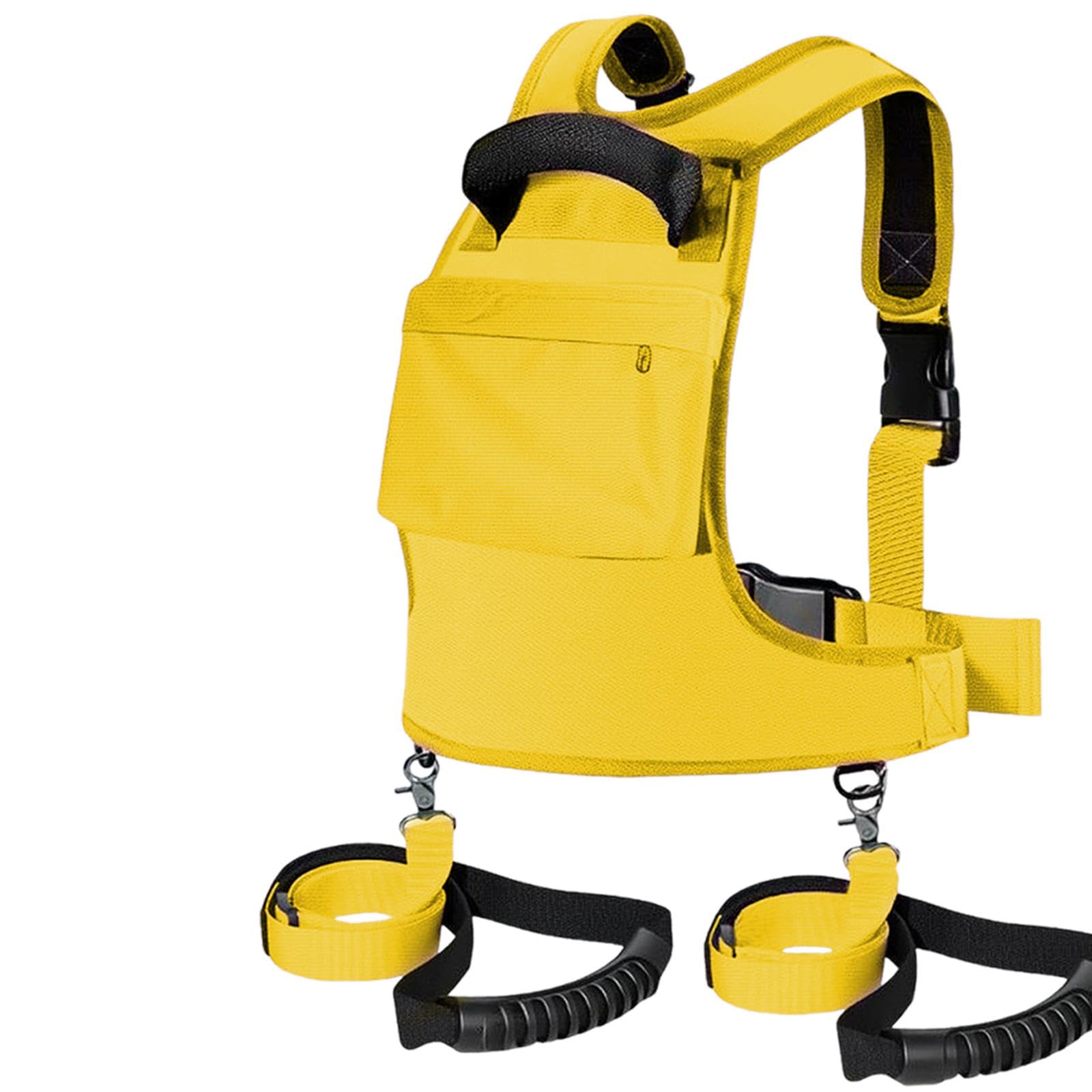 Harnais de Ski avec Poignée de Transport Légère, Sac à Dos et Laisse, Harnais pour Ski et Snowboard