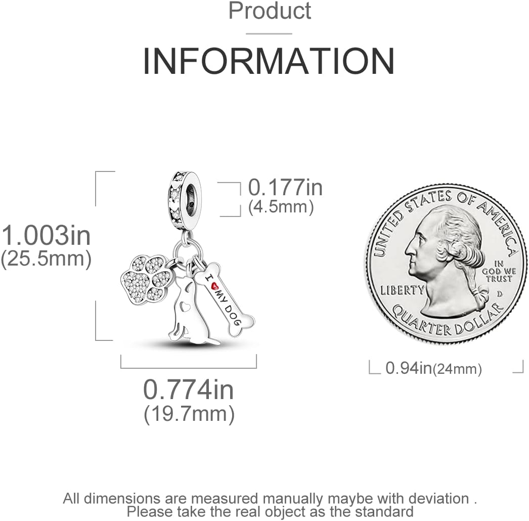 Parmuz 925 Sterling Silver Charm for Bracelet Necklace Dangle Love Mom Ocean travel Butterfly Party Charm Beads Pendants DIY Jewelry for Women - Image 2