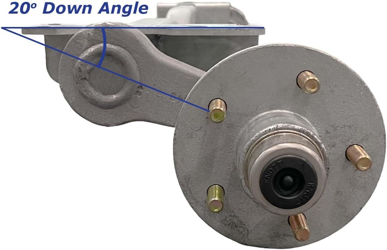 Sturdy Built Galvanized Boat Trailer Knott Autoflex Torsion Axle Accu-Lube Hubs 3750 lb 78'' Hubface