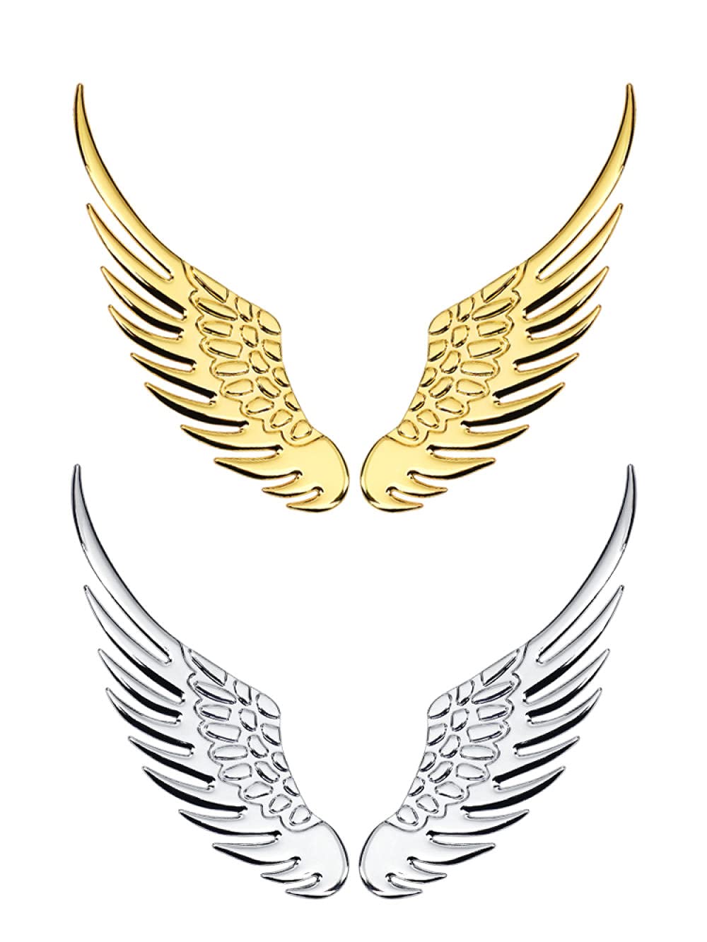 Car Emblem Badge Logo Car Emblems Decorations Car Decals Samochód Dekoracyjne Wings Samochód Zewnętrzny Skrzydeł Samochodowy Naklejki Stereo Angel Wings Tail Etykiety Naklejki Metal Etykieta Osobowość