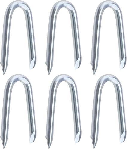 Create idea 200 clavos de valla en forma de U, galvanizados, grapas de red en U, tipo U, galvanizadas, extra afiladas, accesorios de uñas de disponible en Yaxa Venezuela