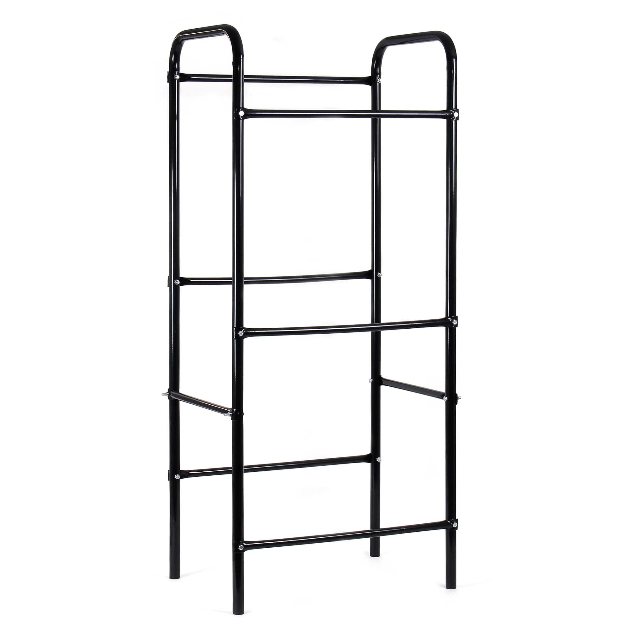 WilTec Étagère 3 Caisses de Boisson Acier 50x33x116cm 20kg par Niveau Meuble Ordre Boites Légumes Espace de Rangement Cave Cuisine Cellier Support Jouets Stockage Garage Multiusage Organisateur