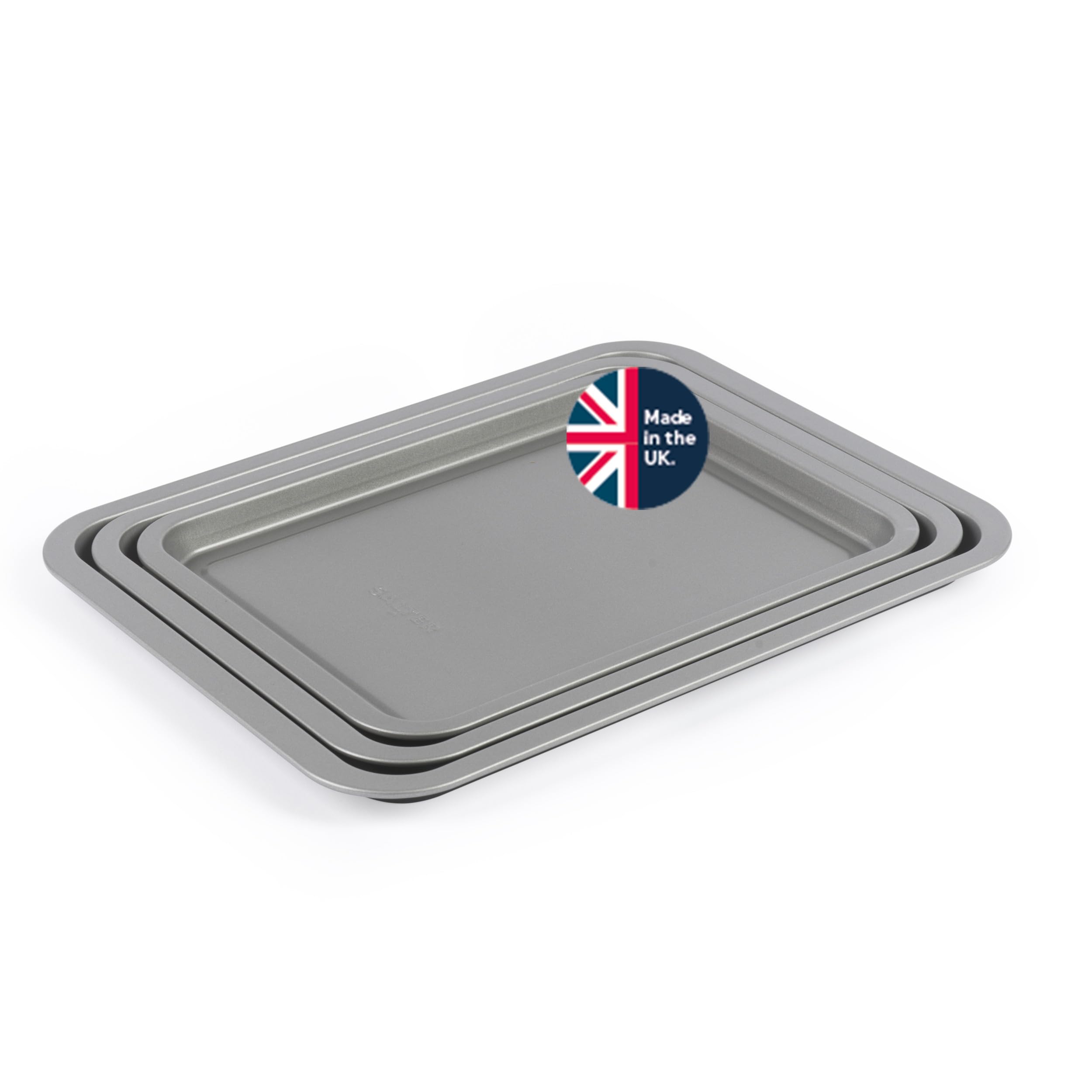 Salter Essentials 3-Piece Baking Tray Set Dishwasher Safe PFOA-Free Coating