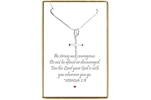 Delicate Sterling Silver Cross Necklace: 18-Inch Pendant, a Devotional Gift