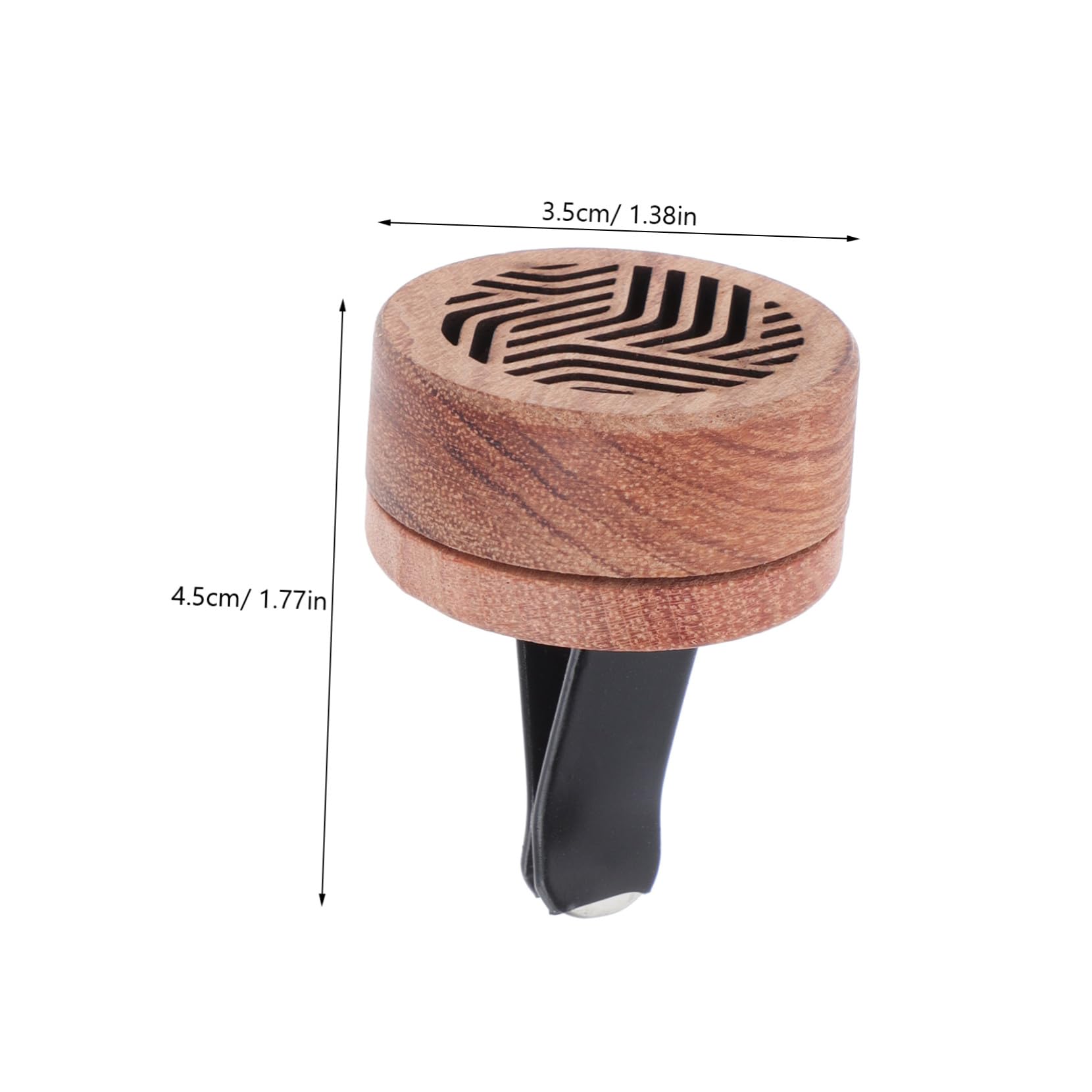5pezzi Diffusore Di Profumo Per Auto Elegante Diffusore Aromatico Da Montare Per Ufficio Studio e Auto Realizzato Di Palissandro Naturale Facile Da Usare e Decorativo