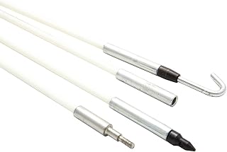 Southwire Fish Stick Glow in the Dark 8ft Fiberglass Wire Puller Rod - Easy Assembly, High Visibility for Walls, Ceilings, Floors
