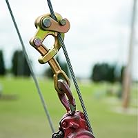 Vista 3 de Klein Tools Agarre 1625-20, herramienta de tracción de alambre de agarre Haven's para cuerda de alambre de 0.75 pulgadas, carga máxima de 8000 libras