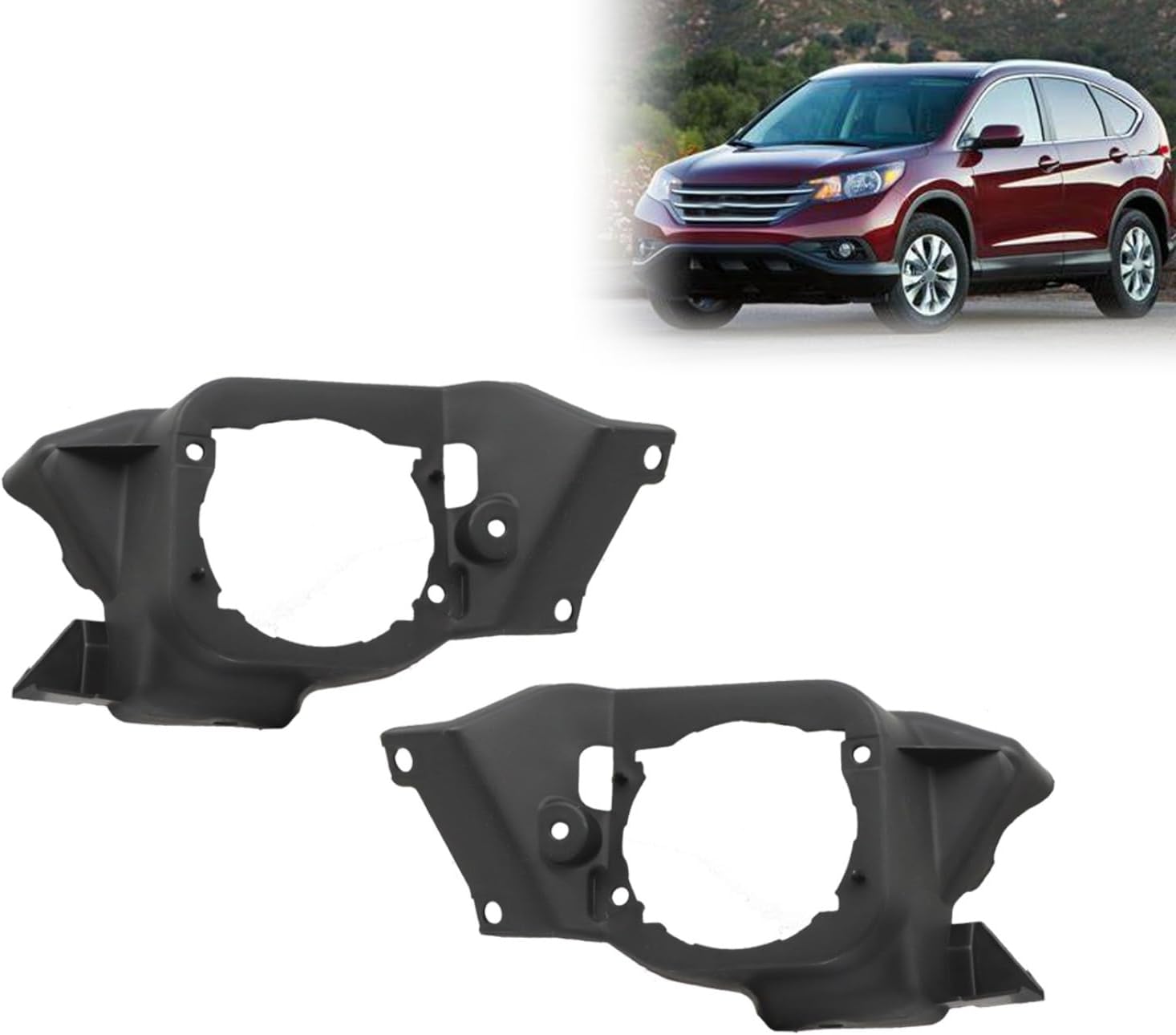 Fog Light Bracket Compatible with CR-V 2012 2013 2014 Front Driver and Passenger Side Kit Replace 33961T0AA00 33966T0AA00 HO2602102 HO2603102