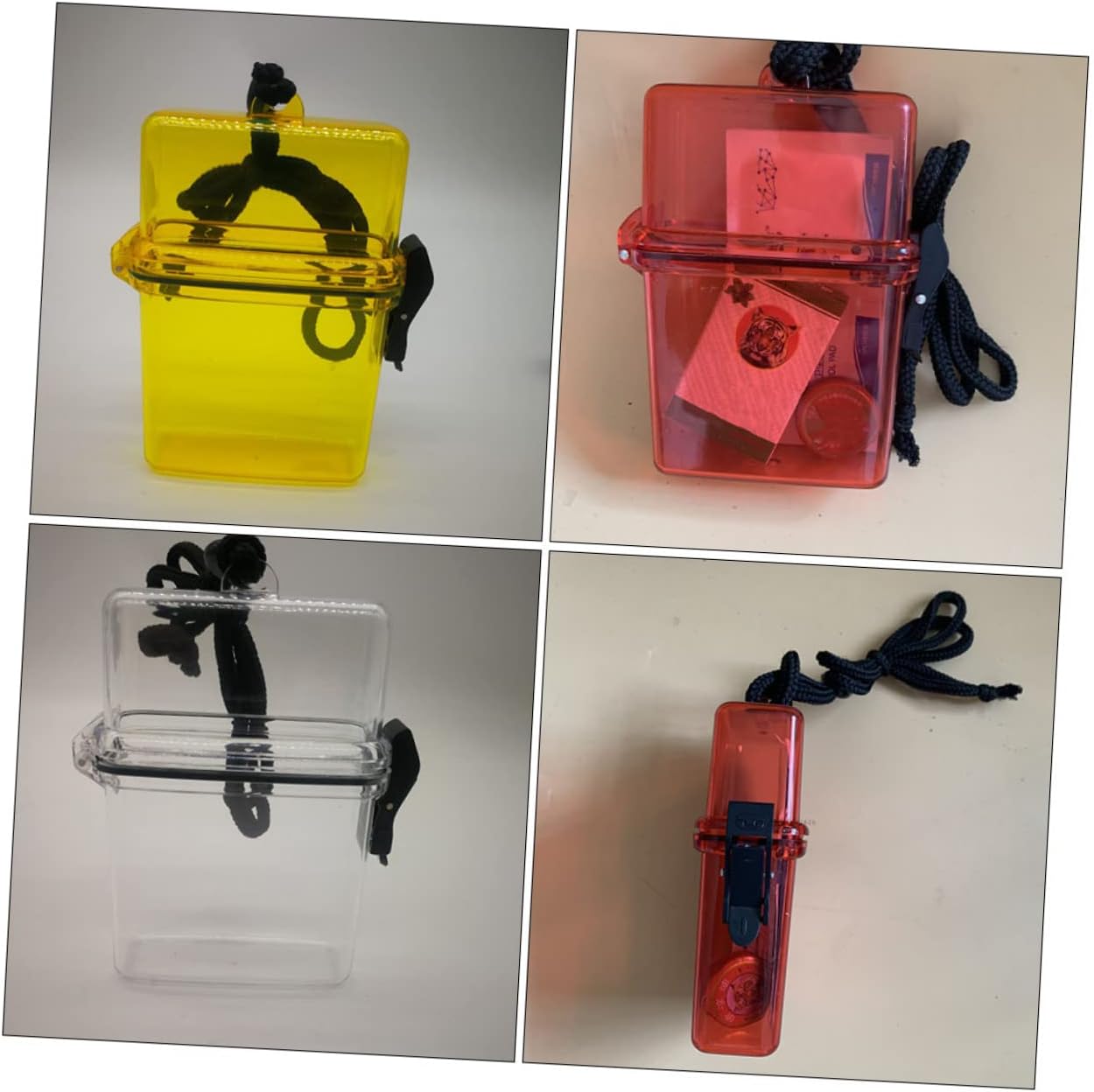 Toddmomy 3pcs Medicine Storage Box Portable Diving Dry Box for Outdoor Travel Sealing Case for Earphones Jewelry and Colors