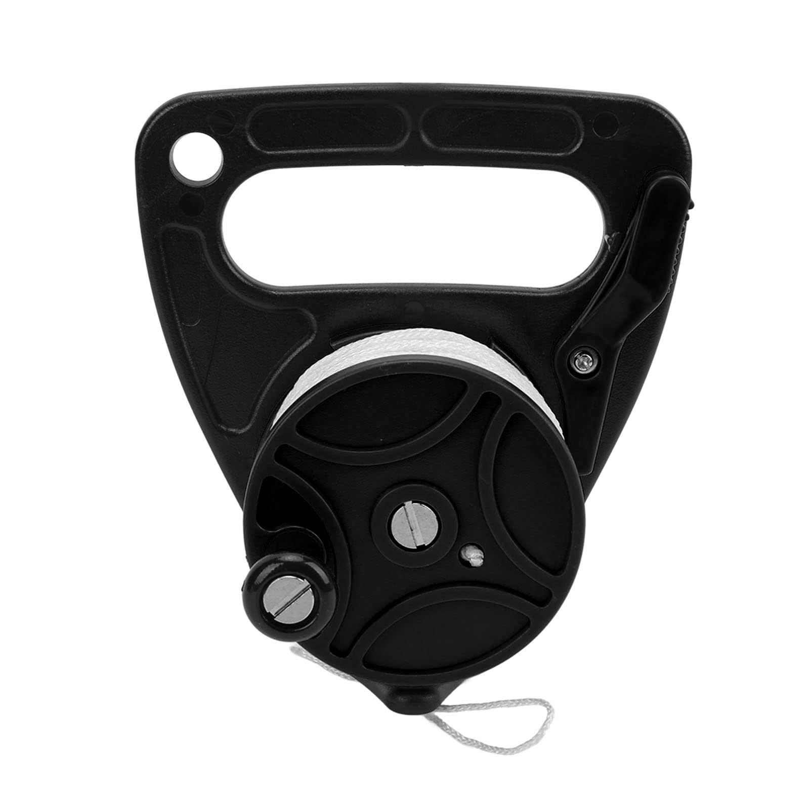 Dive SMB Reel, 150ft Scuba Diving Reel Spool Heavy Duty Powerful Multi Purpose Safety for Underwater Diving(Black and White) - Image 2