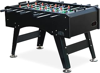 KICK Topaz 55" Foosball Table – Full-Size Professional Foosball Table with Counterbalanced & Uniformed Men, Chrome Rods, Premium Bearings & 6 Foosballs – Durable, Elegant