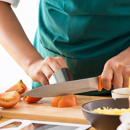 Miniatura 6 de Protector de dedos de acero inoxidable, protector de dedos mejorado 2025 para cortar alimentos, herramienta segura para cortar, cortar en cubitos y