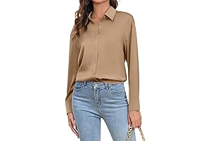 Elegant Long Sleeve Silk Blouses for Women