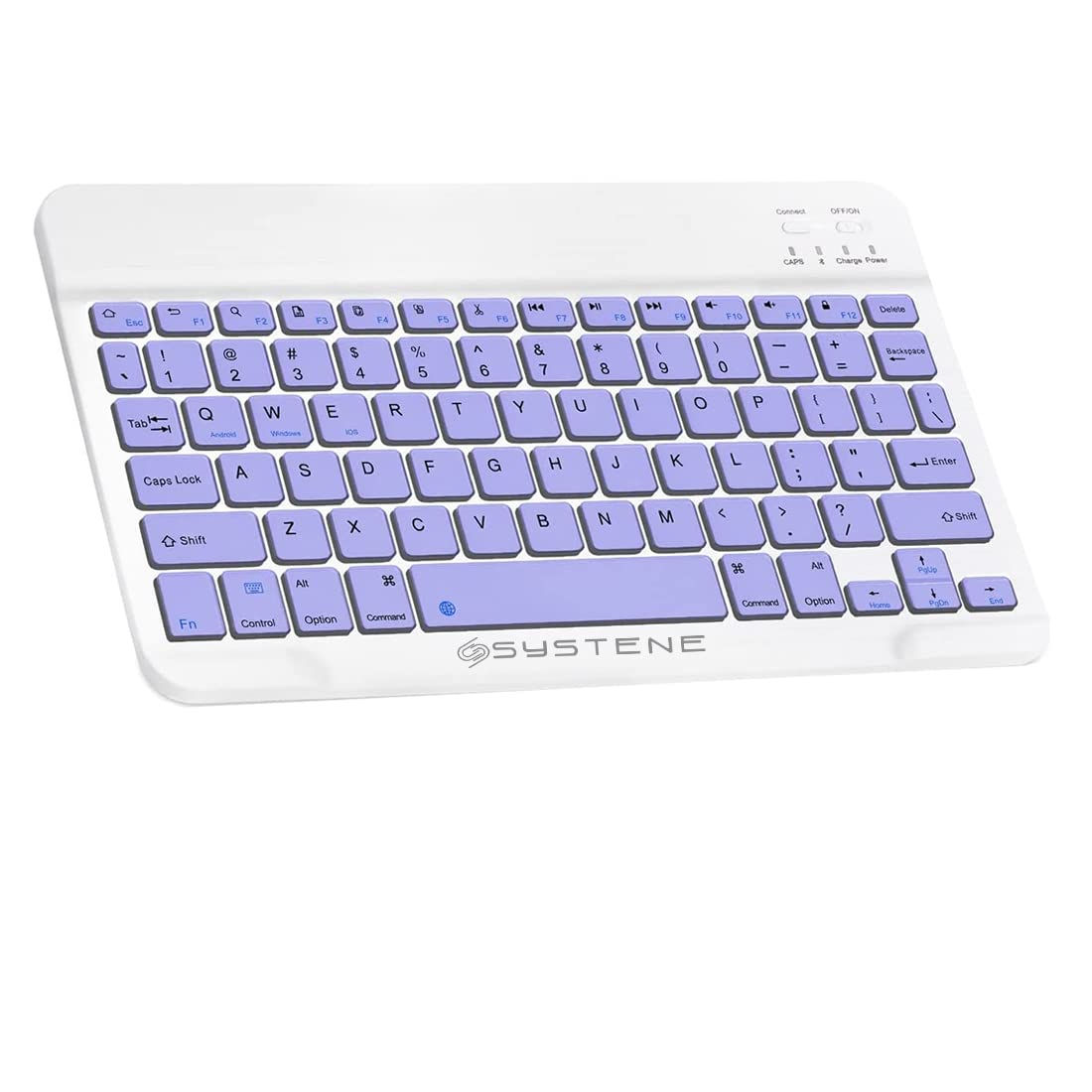 SYSTENE BK100 Bluetooth Wireless Multi-Device Keyboard for Windows, Macos, Ipados, Android Or Chrome Os, Bluetooth, Compact, Compatible with Pc, Mac, Laptop, Smartphone, Tablet (Purple) (B0C2D3VGXC) Amazon Price History, Amazon Price Tracker