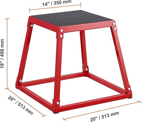 Miniatura 2 de VEVOR Caja de plataforma pliométrica de 121824 pulgadas, caja de salto de ejercicio de fitness, caja pliométrica de salto para entrenamiento de