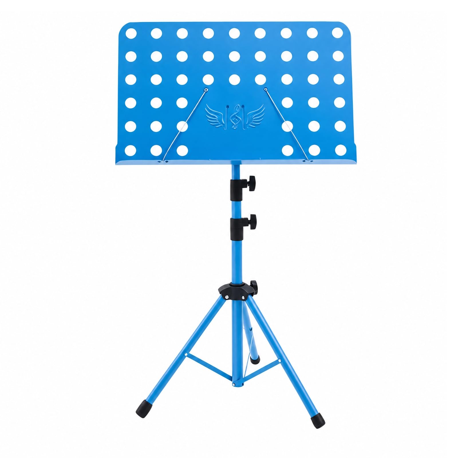 Qianly Escritorio Pliable Trépied Stable Escritorio Musique Pliable Antidérapant Support Partition Réglable En Hauteur pr Répétitions, Bleu Ciel