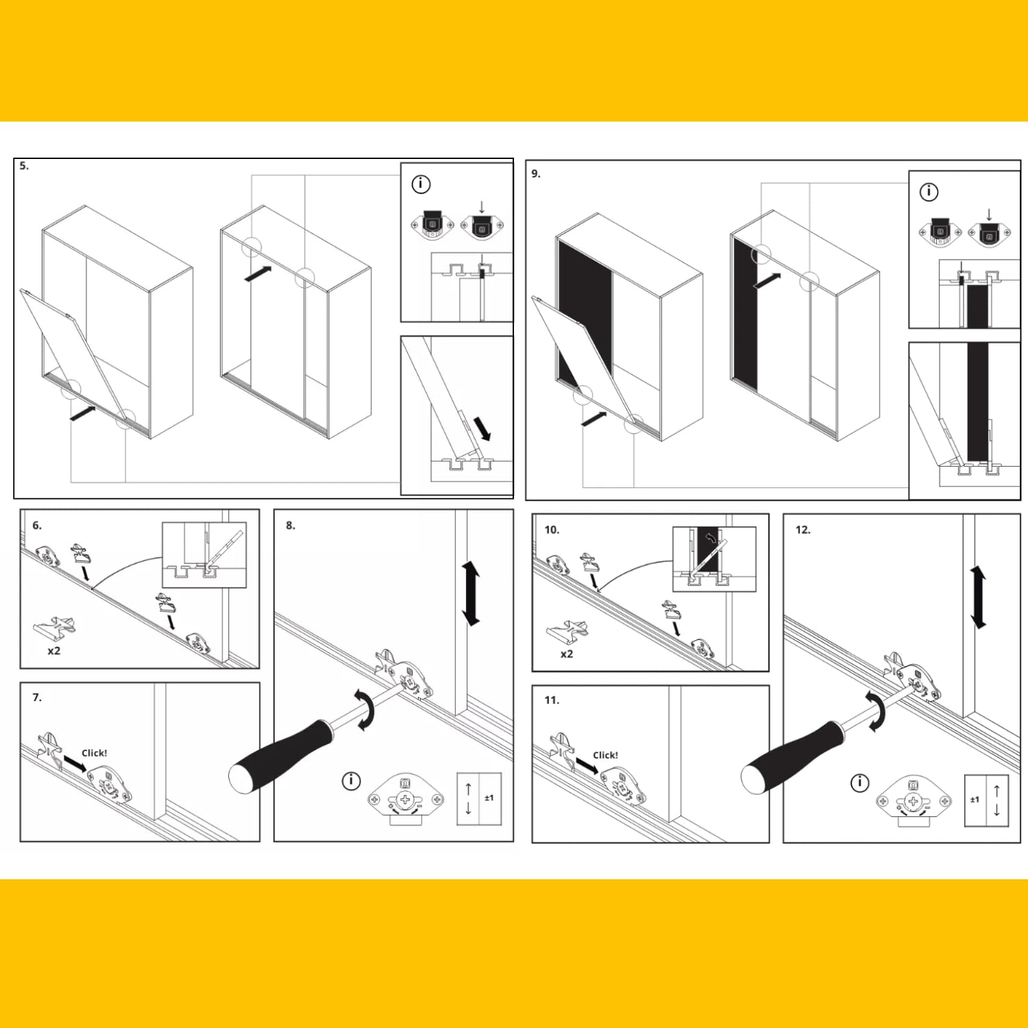 INDAUX SISTEMA ferramenta PORTA SCORREVOLE per 1 o 2 ante PESO MAX ANTA 55KG opzione SOFT (2 Ante, Senza Chiusura Ammortizzata)