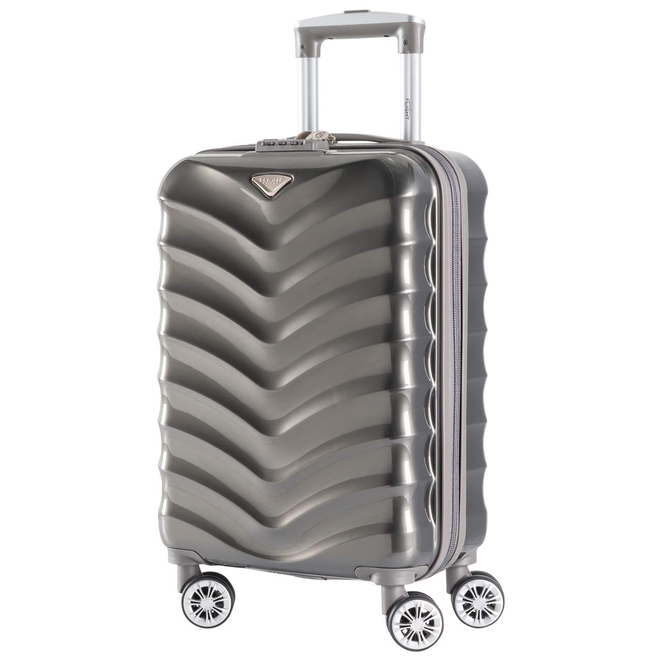 Buy Lightweight 8 Wheel ABS/Polycarbonate Suitcases Cabin Carry On Hand