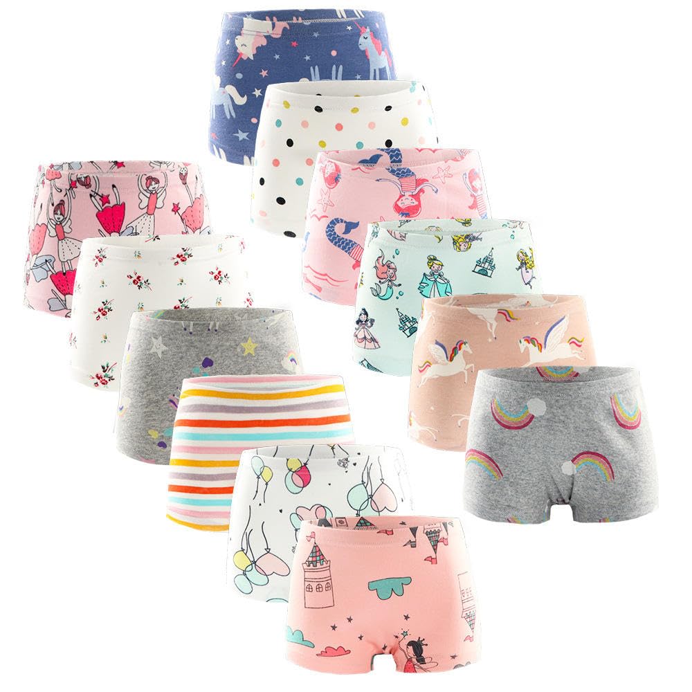 Girls Cotton Boyshort Panties Briefs Baby Toddler Soft Underwear for Kids-image-6