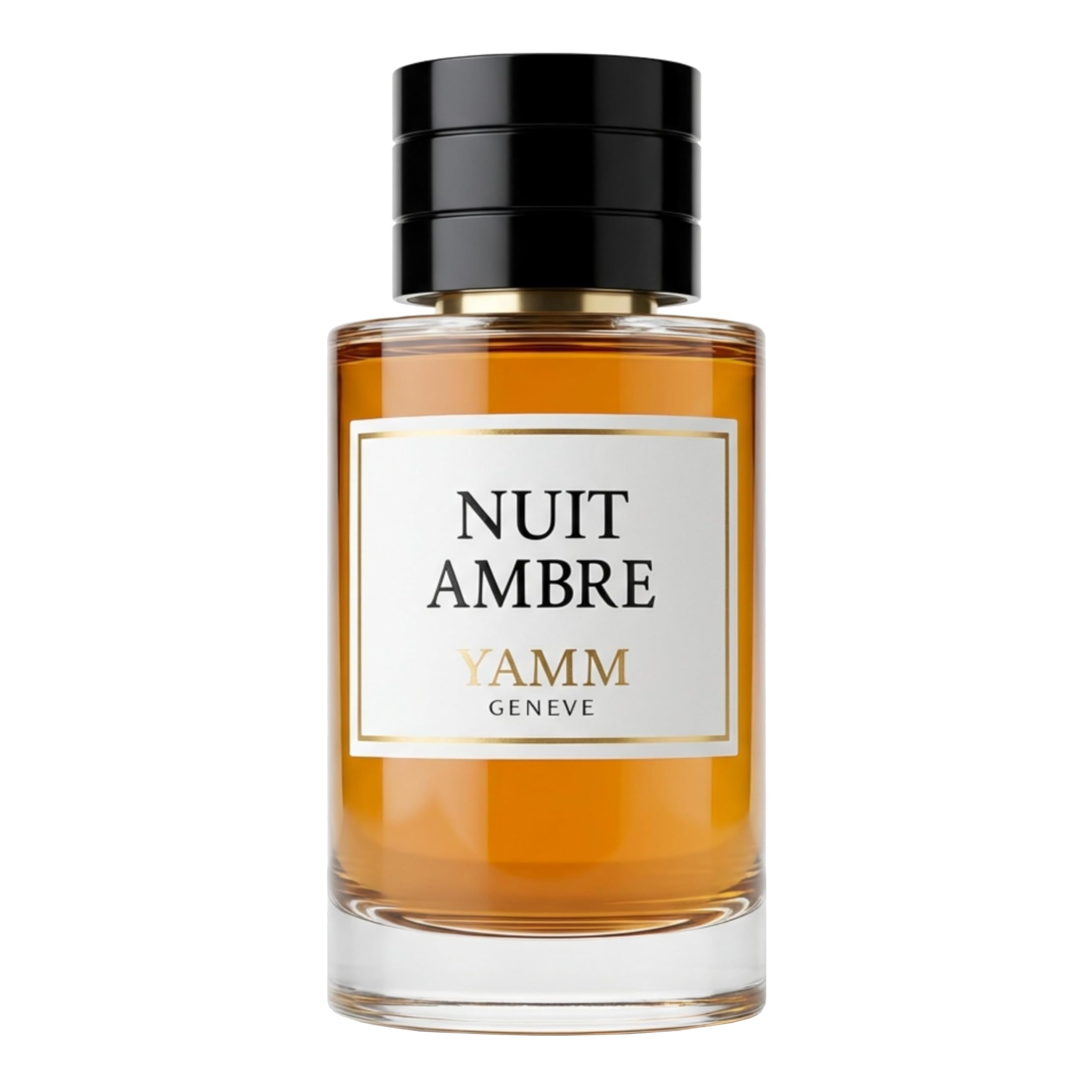 Nuit Ambre | Extrait de Parfum 50 ml | Parfum Mixte Homme & Femme | Bergamote, Rose de Damas & Ambre gris | Notes Ambrées, Florales & Boisées | Luxe & Longue Tenue