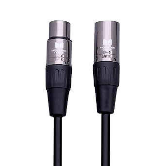 Monster Prolink Monster Classic XLR Microphone Cable - Featuring MultiTwist Construction with 95% Copper Braided Shield, Duraflex Outer Jacket, and Nickel-Plated XLR Connector, 100 ft. Cable