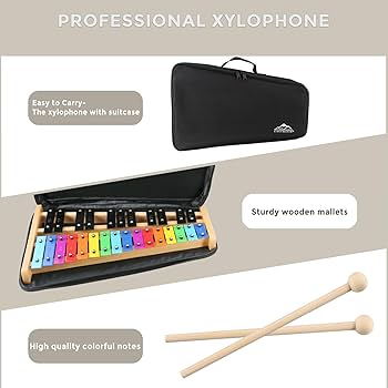 Amazon.com: EASTROCK Xylophone, 27 Notes Glockenspiel