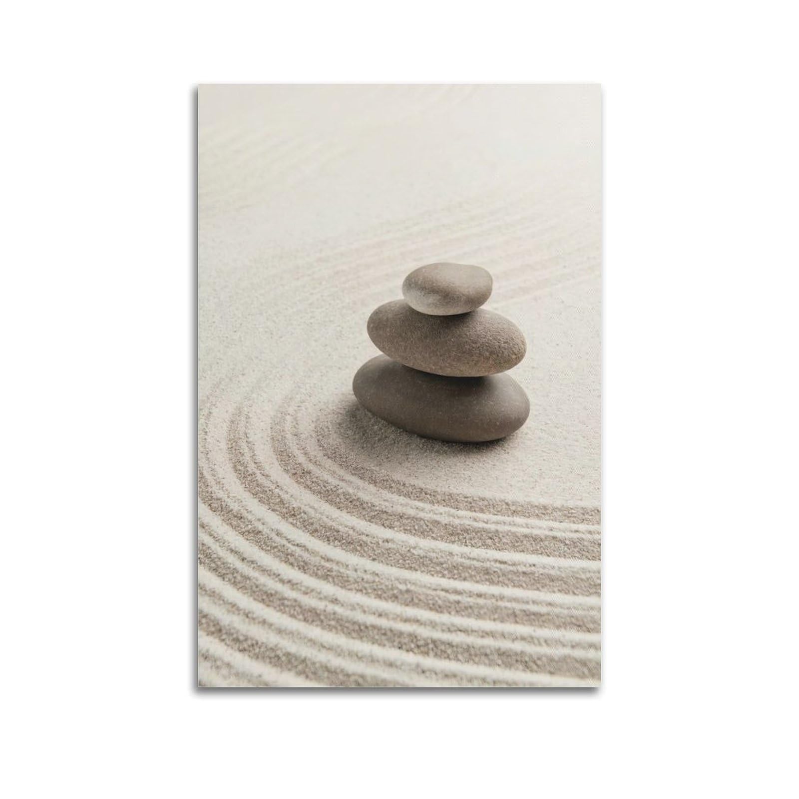 CPGLJD Zen Stones Poster Yoga Meditation Tranquil Stone Pyramid Poster Decorative Painting Canvas Wall Posters And Art Picture Print Modern Family Bedroom Decor Posters 20x30inch(50x75cm)