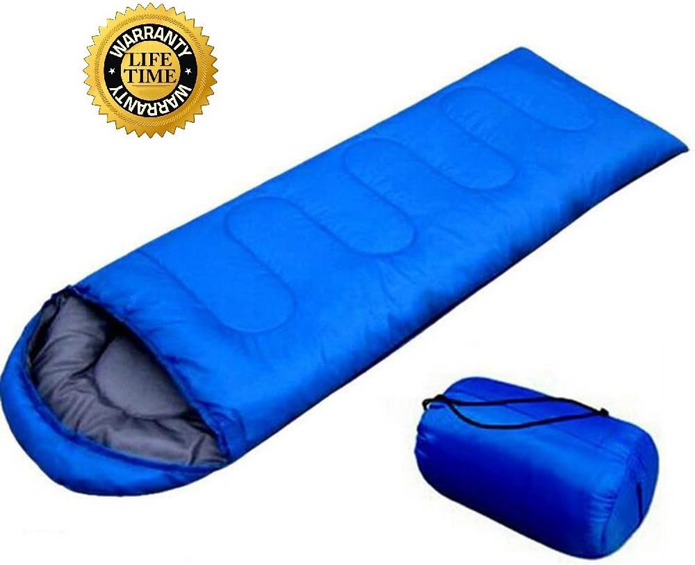Envelope Sleeping Bag –Lightweight Portable Waterproof Sleeping Bag With Compression Sack, for 3 Season Outdoor Camping and Hiking Traveling, Outdoor Activities－Not Very Thick