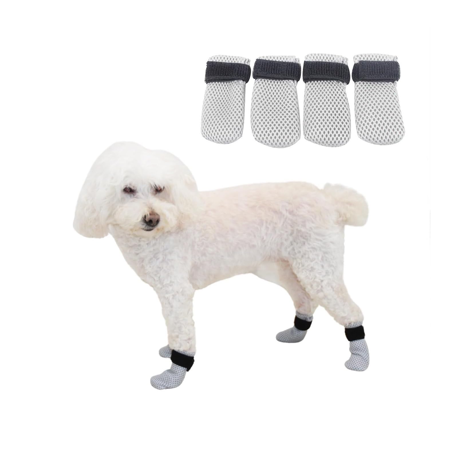 Bottes souples pour chat anti-rayures de qualité supérieure confort gris M