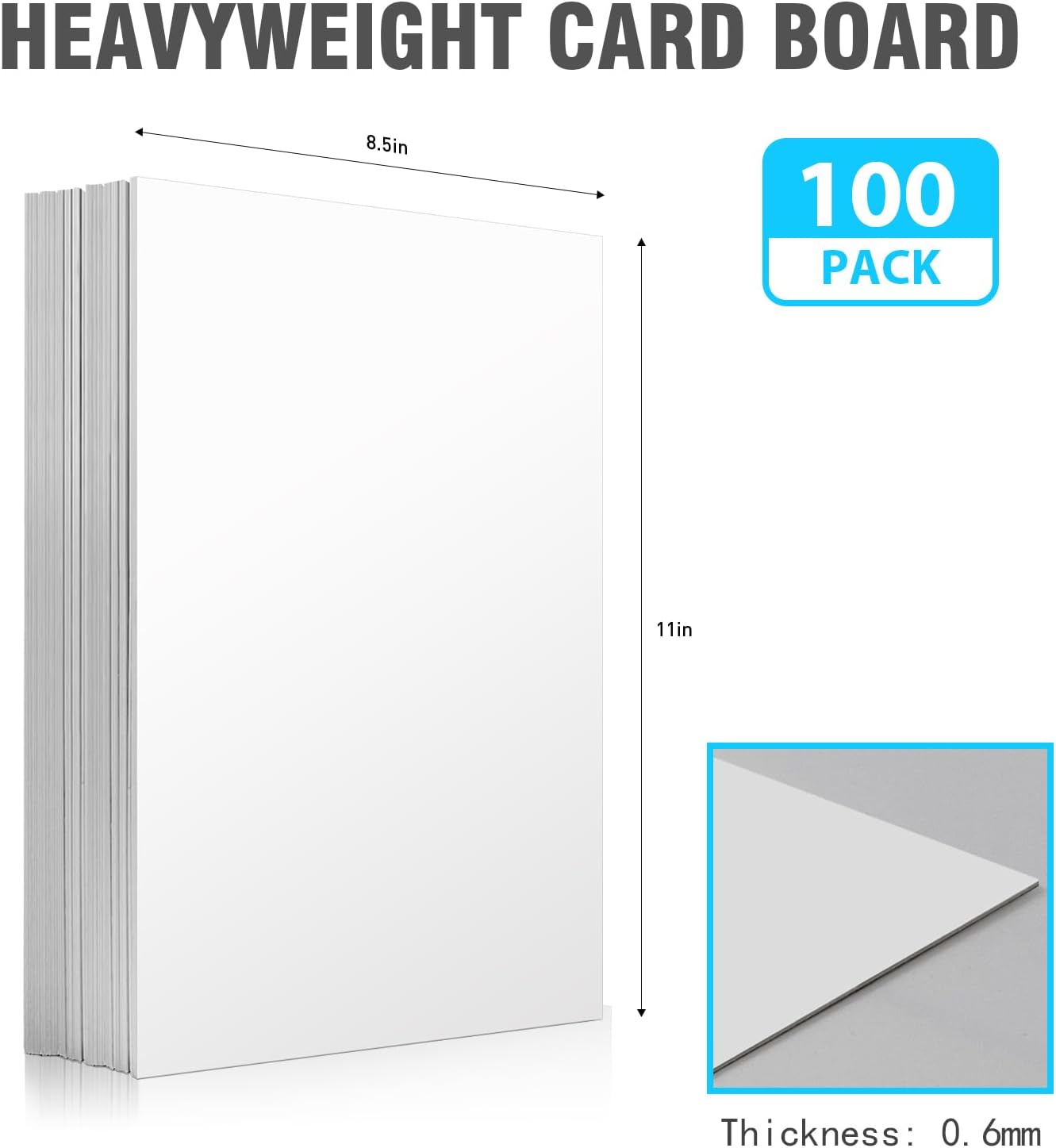 100pcs 7.5*10.5 Inch Storage Boards - Organizer Boards with Plastic Clips for Fabric, Comic Books & Magazines