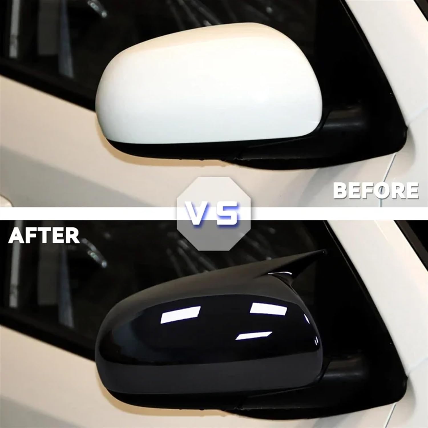 Compatible For KIA K3 Forte Cerato Ceed 1 2009-2011 Car Rearview Side Mirror Cover Wing Cap Exterior Sticker Door Case Trim Carbon Fiber(Carbon Fiber)