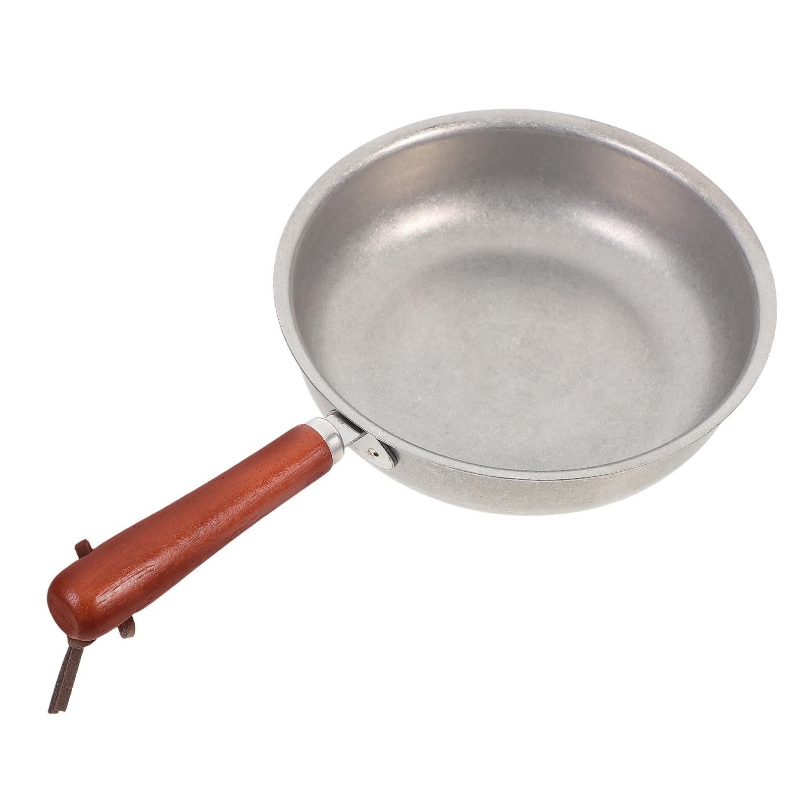 Amosfun Mini Stainless Steel Pan 6 Inch Small Non Stick Frying Pan Butter Melter Pot for Cooking Eggs