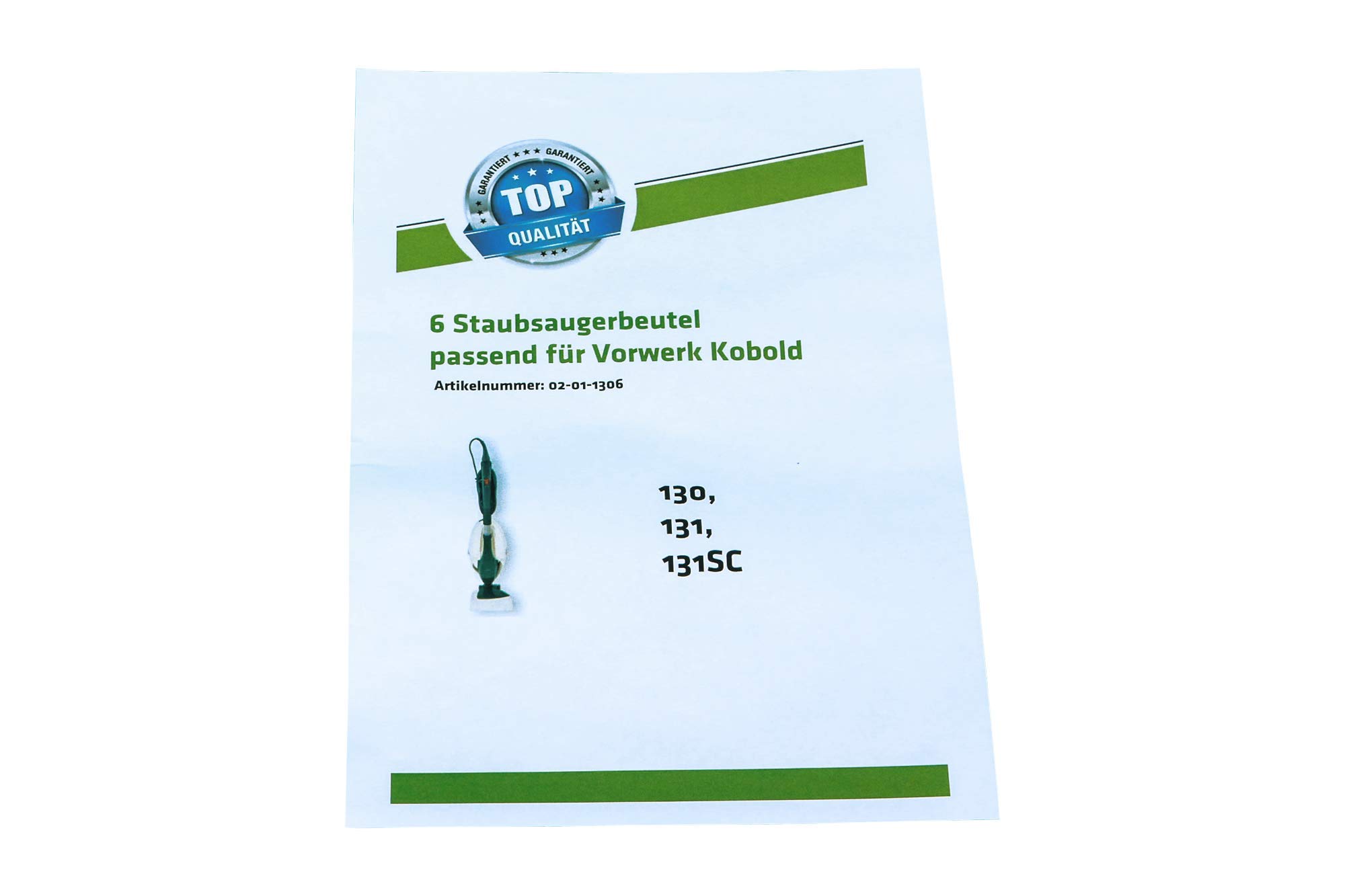 5 Sacchetti Carta Per Aspirapolvere Vorwerk – Compatibili ET20, ET30, ET31
