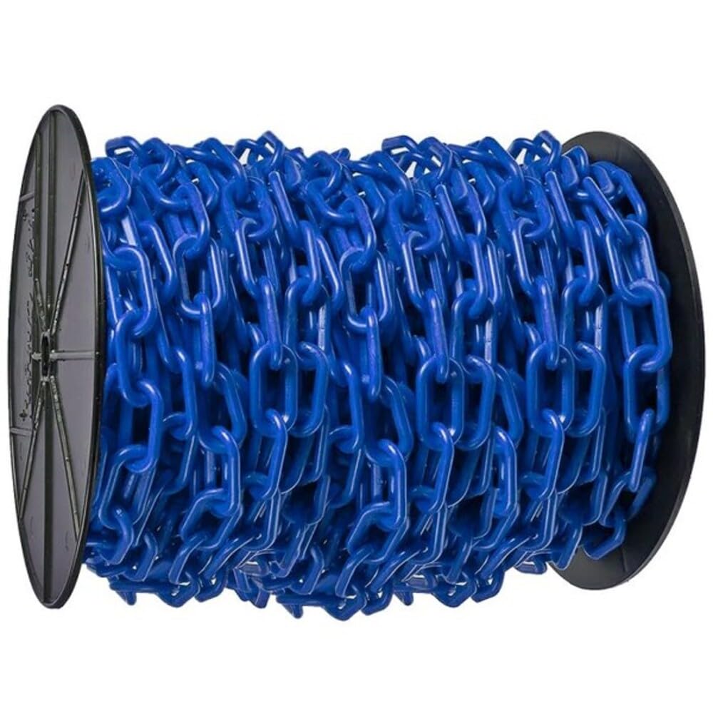 Plastic Barrier Chain by Mr. Chain – 13"L x 11"W x 12"H, Plastic, Blue, Model 30106