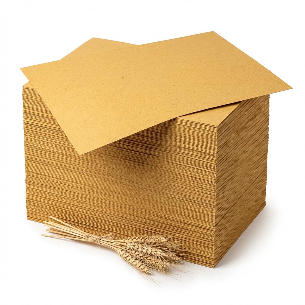 Tovagliette di Carta Paglia 30x40cm Monouso per Ristoranti e Bar - Carta Riciclata Naturale 80gr/mq - Sottopiatti Americani per Alimenti Senza Loghi, Formato Rettangolare 1000 Pezzi