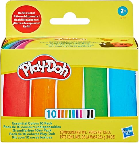Miniatura 3 de Play-Doh Essential Colors - Paquete de 10 varillas de recambio, ideales para aulas y recuerdos de fiesta, juguetes de artes y manualidades para