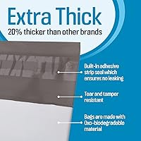 Vista 4 de Impresa Bolsas extra grandes para eliminar pañales para adultos, paquete de 75 unidades, aptas para FSA/HSA, a prueba de olores y fugas, resistentes