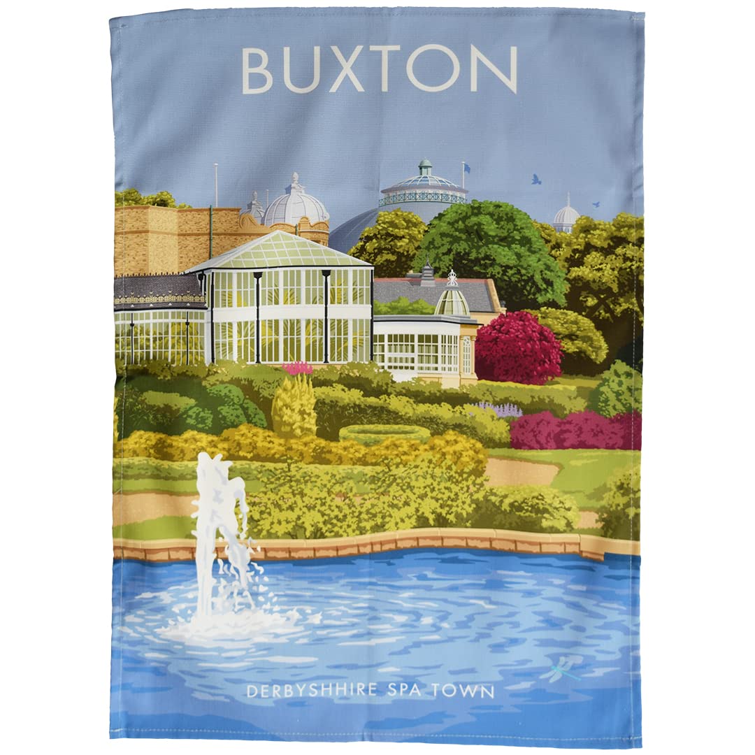 Town Towels Buxton - Derbyshire Spa Town Tea Towel