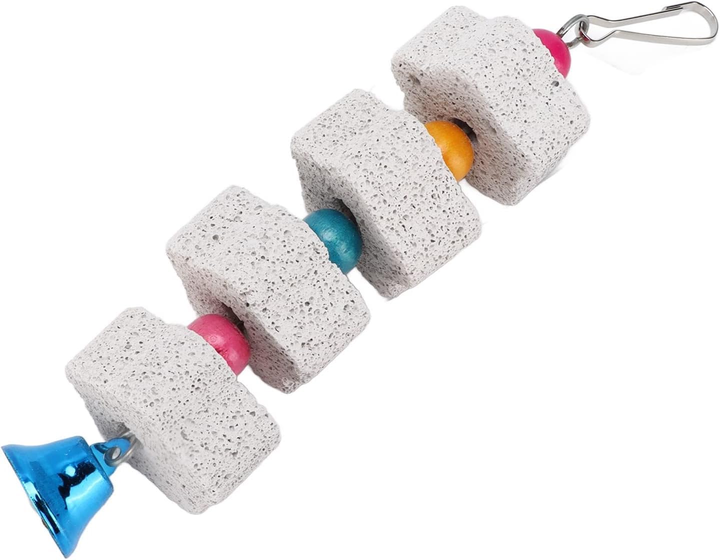 Pluzmecalm 1Pc White Bird Beak Grinding Stone Bird Chewing Toys Bird Beak Grinding Stone for Parrots Hamsters and Other Small Animals Small in Size and Light in Weight,Pet Supplies