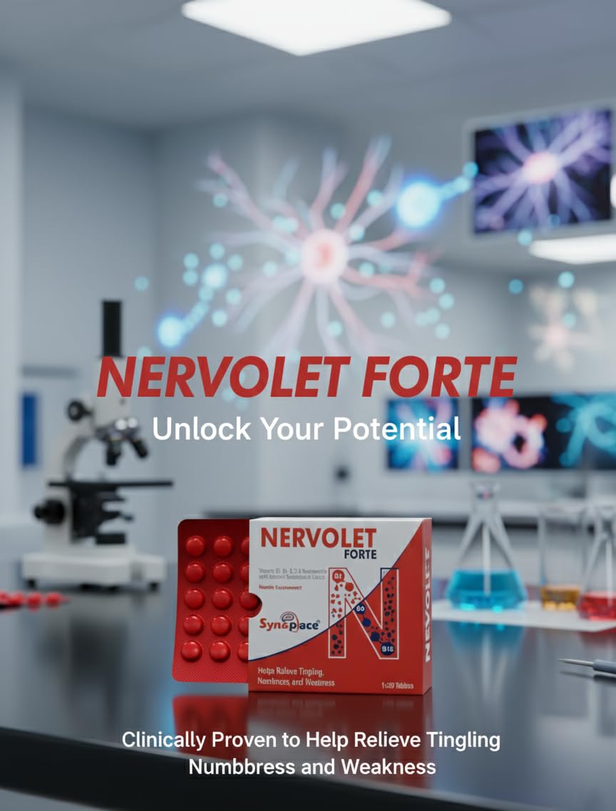 Nervolet Forte Vitamin B1, B6, B12 Health Supplement, Helps Relieve Tingling, Numbness and Weakness, (Pack of 2) — Amazon image 7