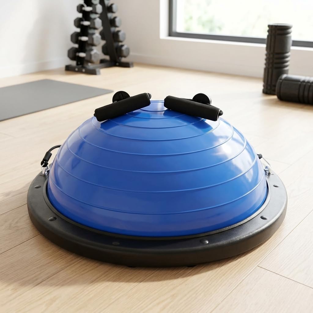 Sharplace Balón Ejercicio para Equilibrio y Core con Material PVC y Base Resistente para Rutinas Flexibilidad y Relajación Muscular en Casa para Mejorar