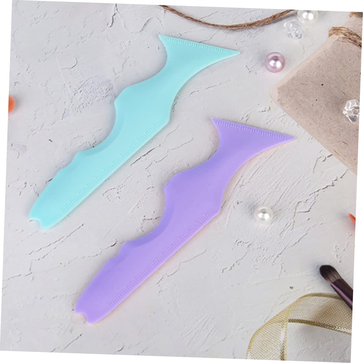 Baluue 8stücke Wiederverwendbare -eyeliner-schablonen Präziser Augen-make-up-helfer Für Augenlinien Und Lidschatten Tragbar Und Langlebig Beauty-zubehör Für Damen