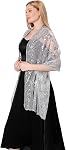 Shawls and Wraps for Evening Dresses, Sparkle Gold Fancy Shawls Women Formal Lace Wedding