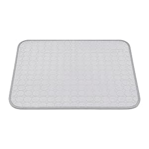 Cosiesnest K hlmatte f r Haustiere 70x55cm Grau Selbstk hlende Hundematte & K hldecke Katze  f r Sommer Waschbar & rutschfest  F r Innen Auto Sofa K fig